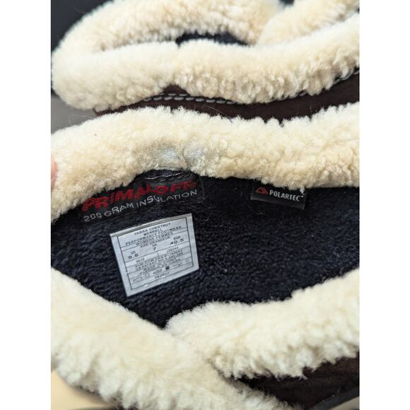 Merrell Yarra Chestnut Suede Boots Shearling Winter Brown Womens 9.5 Gorpcore - Picture 6 of 7